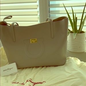 Authentic Salvatore Ferragamo city tote.